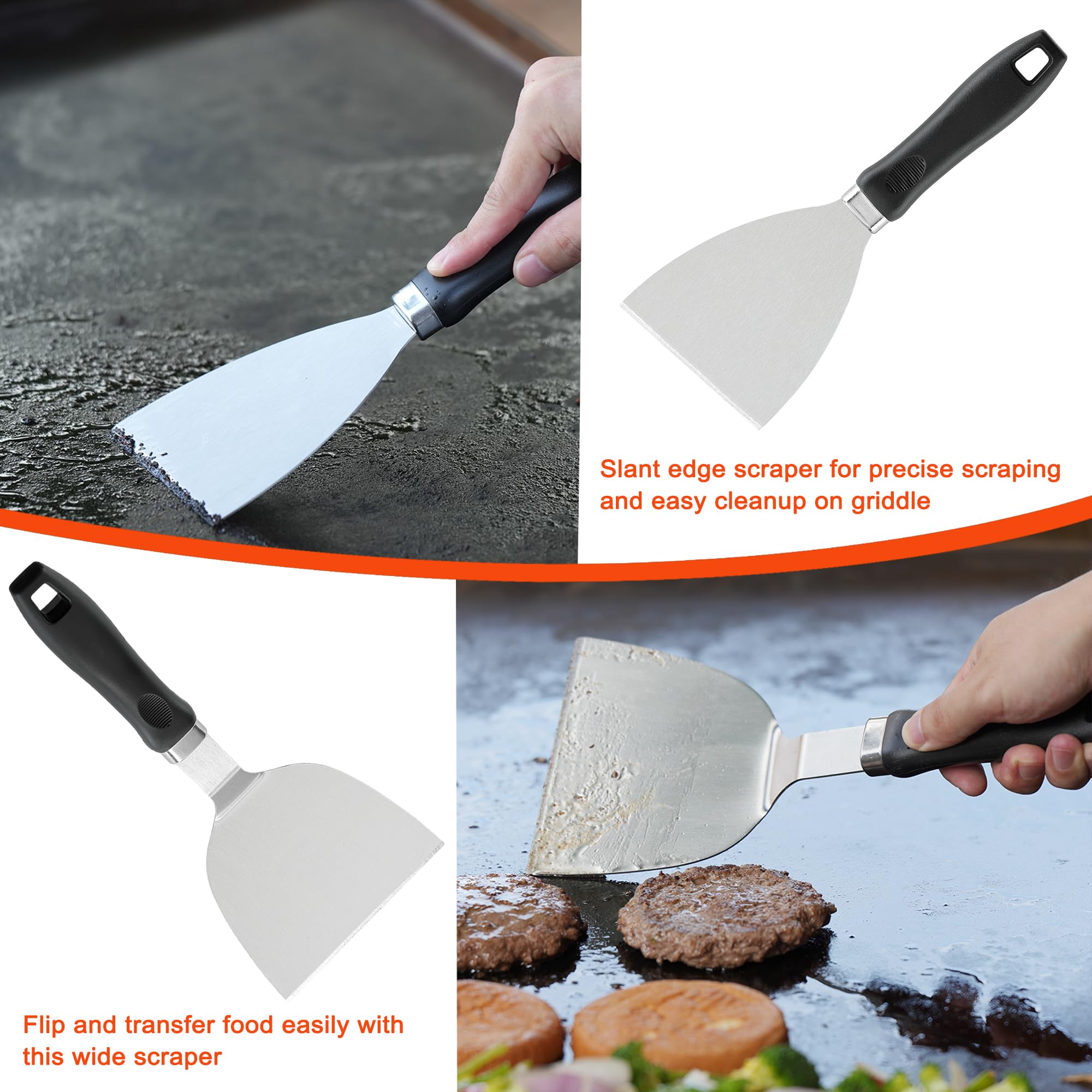 Dy Decent Family Griddle Accessories Kit, 39Pcs Flat Top Grill Accessories Set For Blackstone, Griddle Accessories Set With Bast